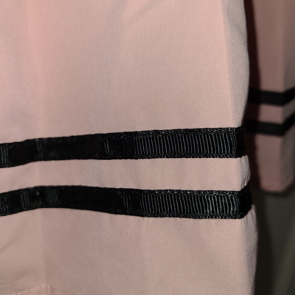 Hot Topic light pink‎ pleated cheer schoolgirl skirt w black stripe Goth Whimsy - Picture 6 of 8